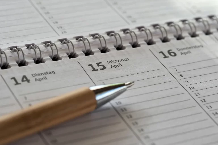 Een duidelijke agenda met planning als symbool voor structuur, overzicht en beter timemanagement.